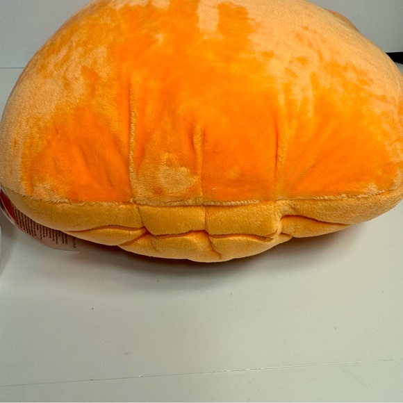 decorative throw pillow in the shape of a Mickey Mouse Pumpkin jack-o'-Lantern. - Picture 7 of 12